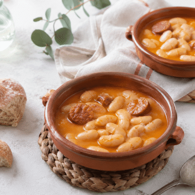 Judiones del Barco de Ávila con chorizo