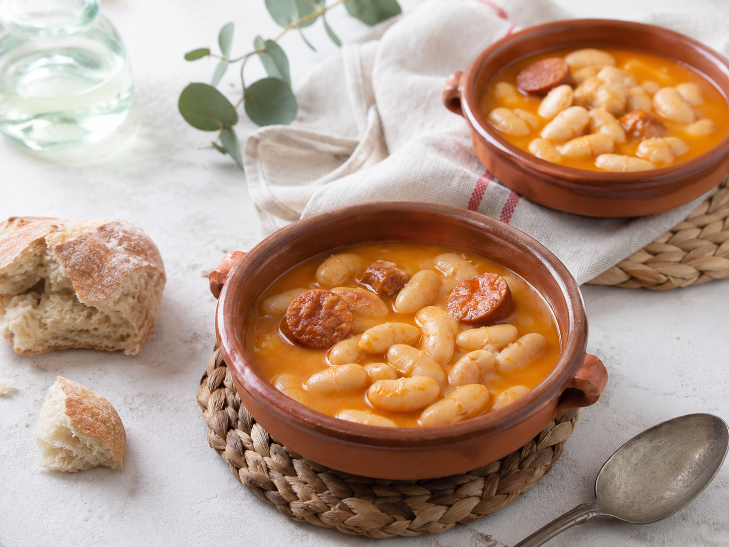 Judiones del Barco de Ávila con chorizo