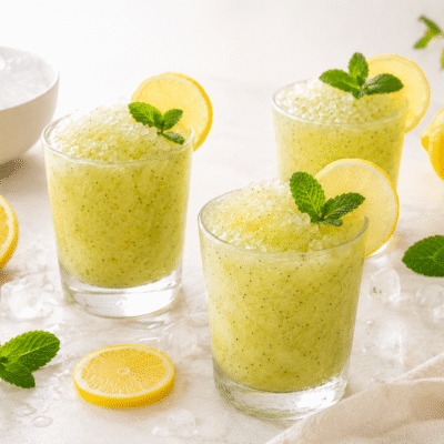 Granizado de kiwi y limón