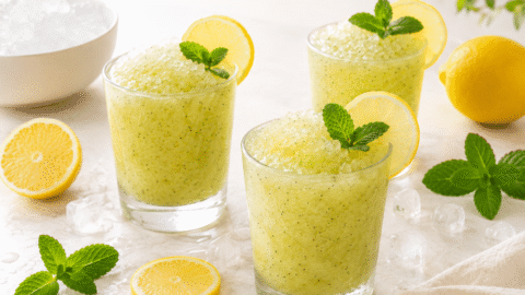 Granizado de kiwi y limón