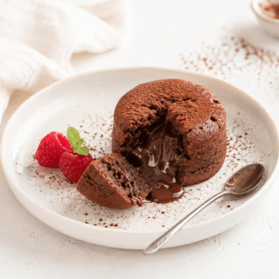Volcán de chocolate