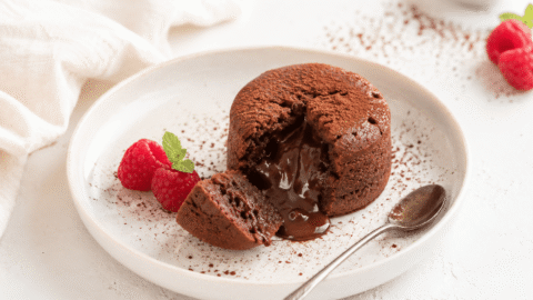 Volcán de chocolate