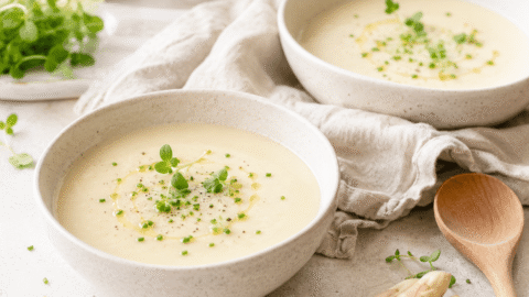Crema de espárragos blancos