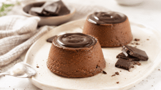 Flan de chocolate