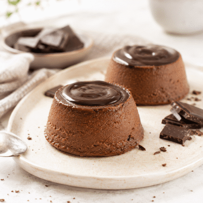 Flan de chocolate