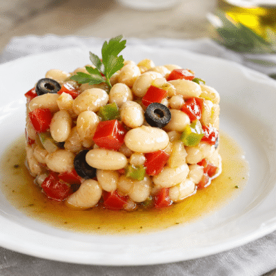 Ensalada de judias en 1 minuto