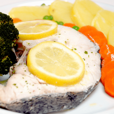 Plato completo en varoma con crema de verduras
