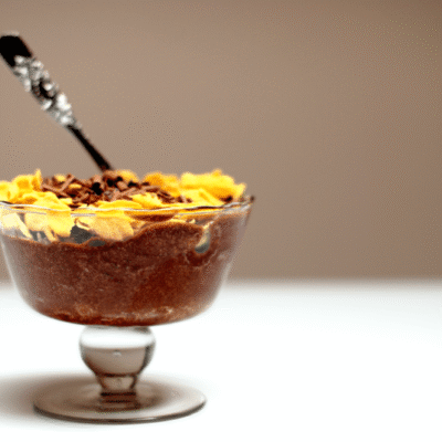 Mousse de chocolate con cornflakes