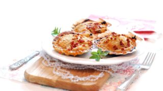 Vieiras al horno, deliciosas