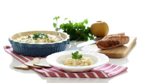 Arroz milanesa con boletus en Thermomix®
