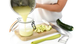 Bechamel de dieta de calabacín, con Thermomix®