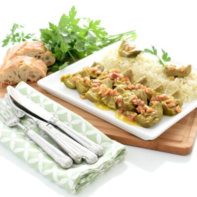 Alcachofas a la cerveza con Thermomix®
