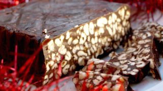 Turrón de chocolate con krispies