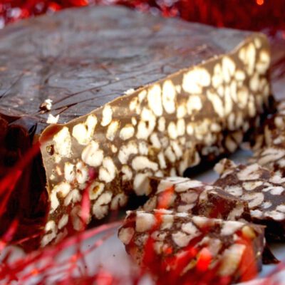 Turrón de chocolate con krispies