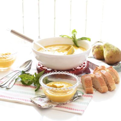 Puré de verduras y pollo con Thermomix®