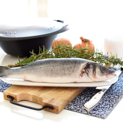 Lubina a la sal con Thermomix®