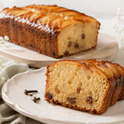 Plumcake de manzanas y caramelo