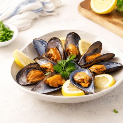 Mejillones al vapor