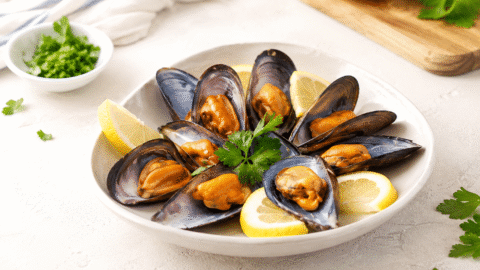 Mejillones al vapor
