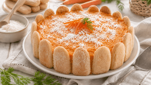 Tarta de zanahoria y coco