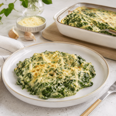 Espinacas a la crema