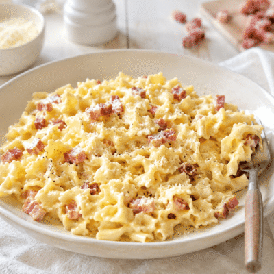 Sevillanas a la carbonara