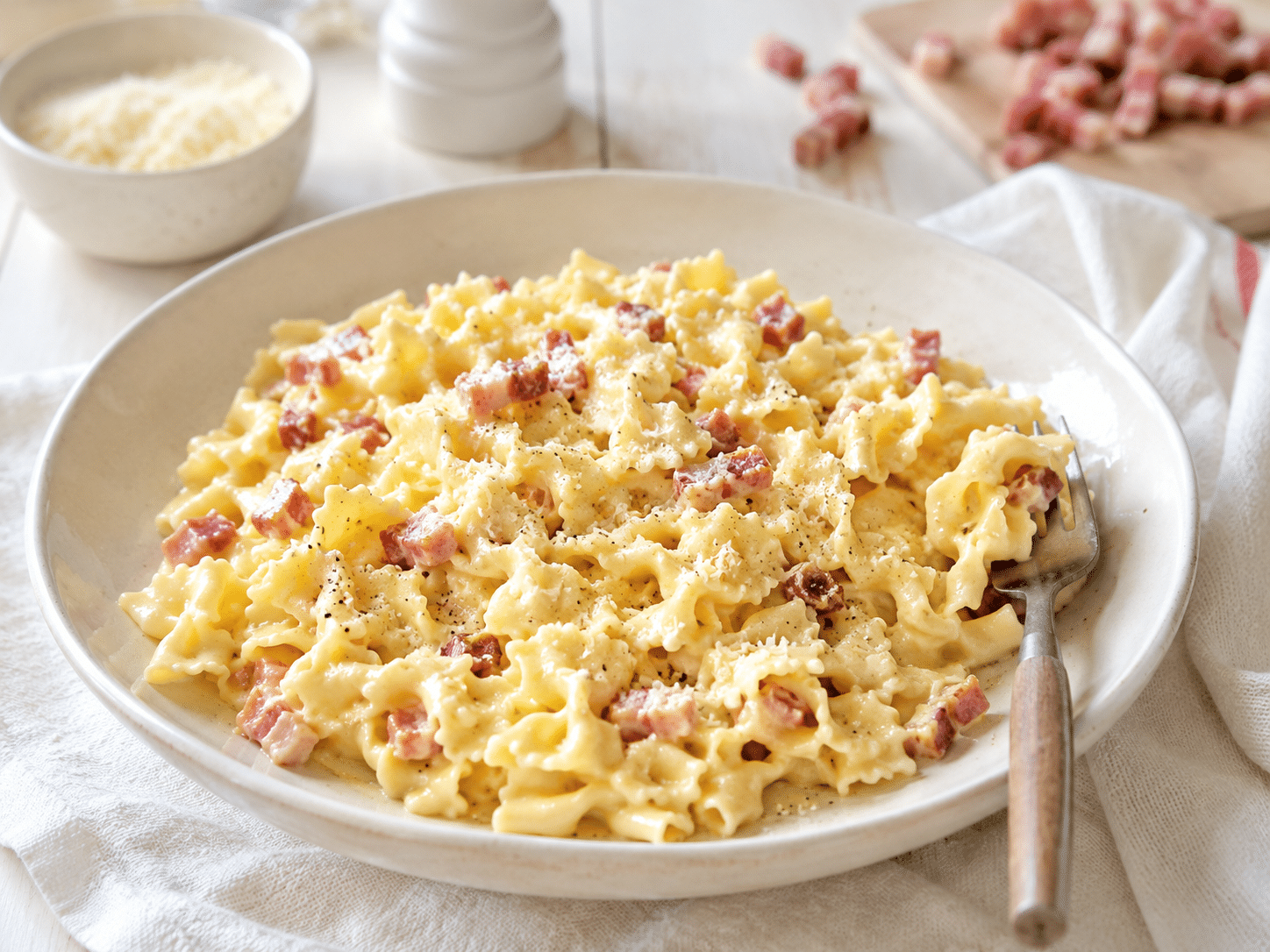 Sevillanas a la carbonara