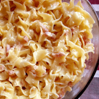 Carbonara con huevo