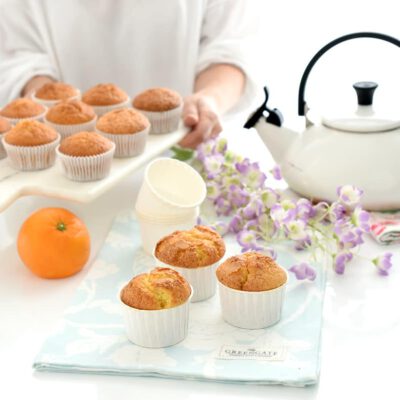 Receta de Magdalenas de naranja con Thermomix®