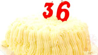 Tarta de nata para mi de 36 cumpleaños