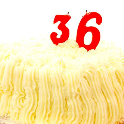 Tarta de nata para mi de 36 cumpleaños