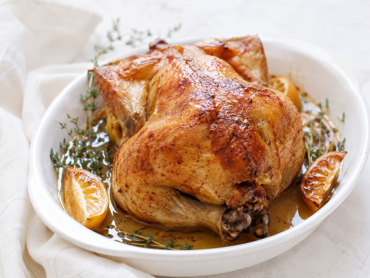 Pollo asado en bolsa de asar