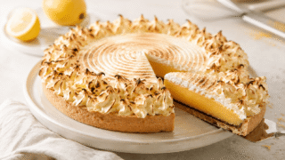 Tarta de limón con merengue