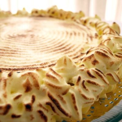 Tarta de merengue y limón