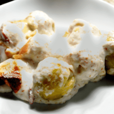 Coles de bruselas con bechamel