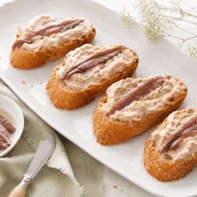 Crema de bonito y anchoas para tus pinchos