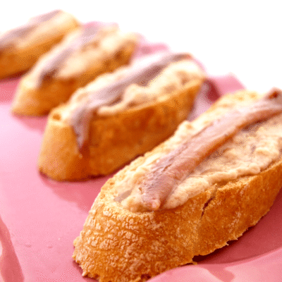Crema de bonito y anchoas