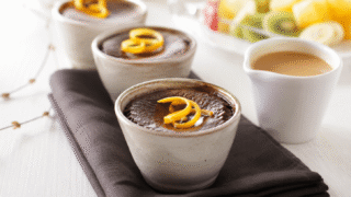 Fondant de chocolate negro y café Arábica