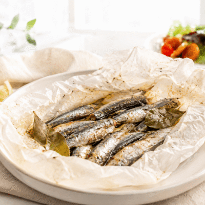 Sardinas en papillote