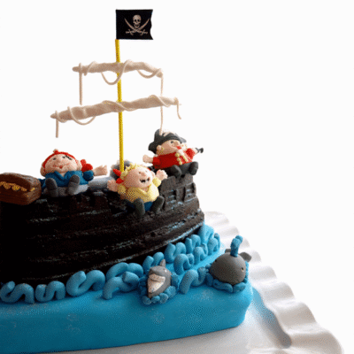 Tarta del barco Pirata