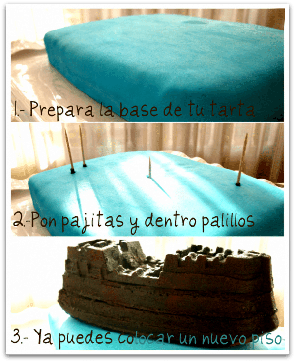 Cómo se montan los pisos en las tartas Cómo se montan los pisos en las tartas