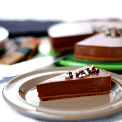 Tarta cuajada de chocolate