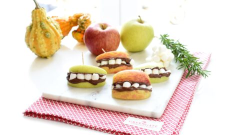 Dentaduras postizas de manzana, super fáciles