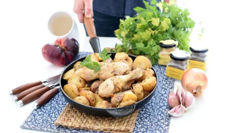 Pollo con patatas al estilo cajún, absolutamente deliciosas!