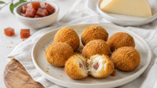 Croquetas dulces de Tetilla y membrillo