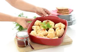 Coliflor al vapor con ajada, en Thermomix®