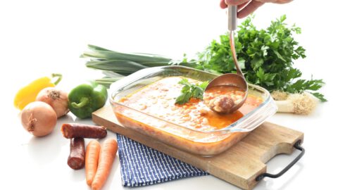 Judias blancas con chorizo