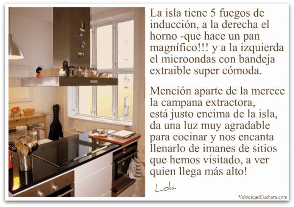 Esta es la isla y el ventanal del que disfruta cada día Esta es la isla y el ventanal del que disfruta cada día