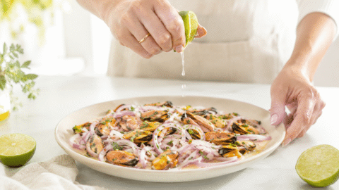 Ceviche de mejillones