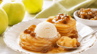 Milhojas de manzanas y pasas